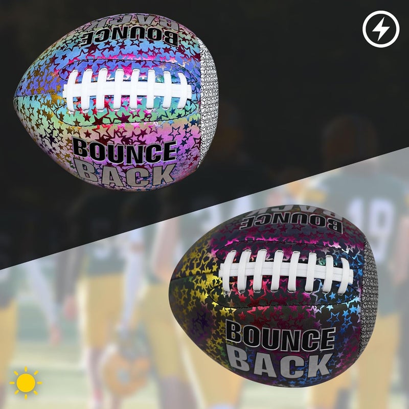 BOUNCEBACK Training Football, Youth Size & Official Size, Fatherless Football PassCatch Solo Enhancing Passing Catching(with Pump) - Image 2